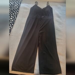 J for Justify Black Lace Detail Romper